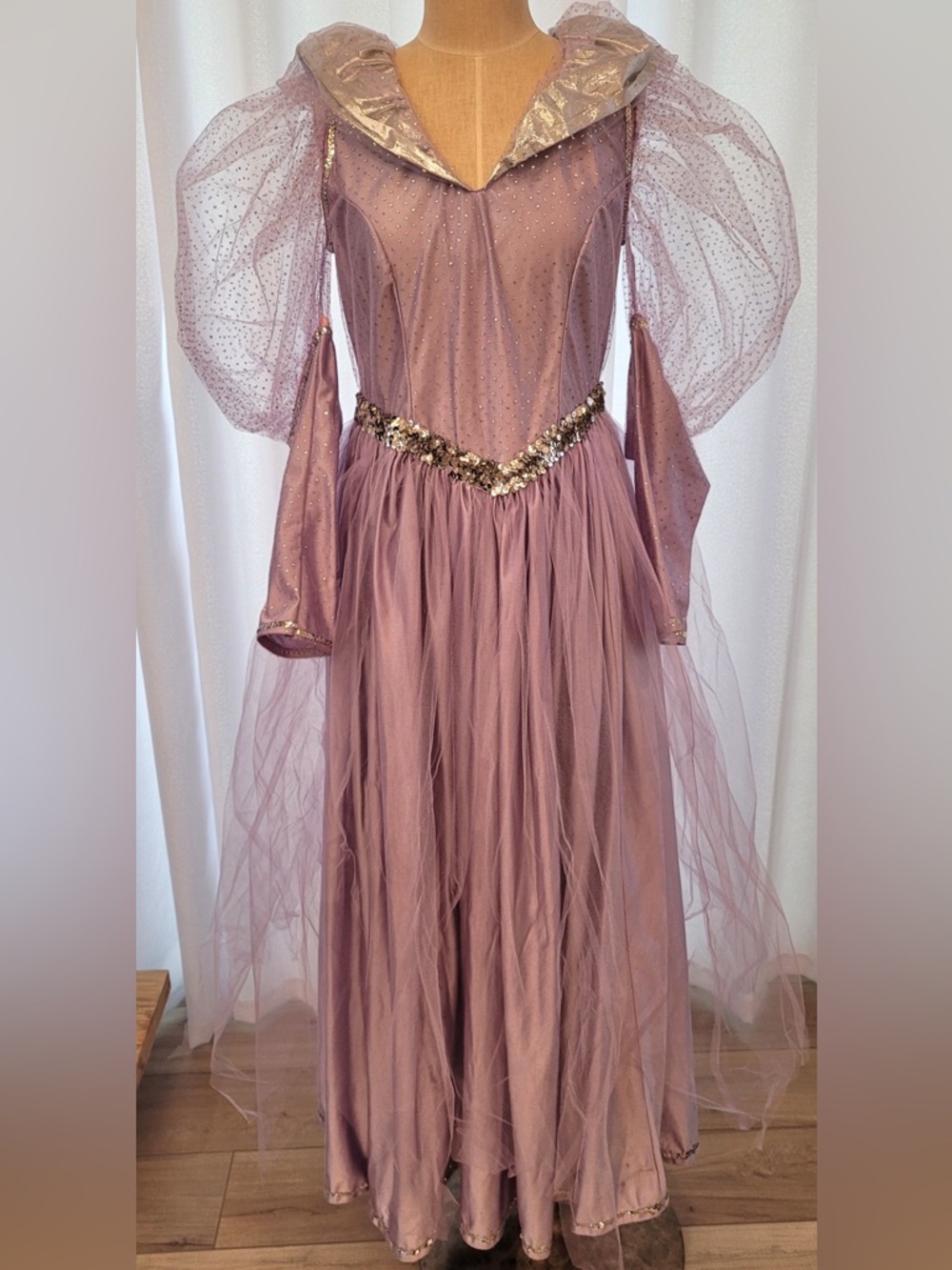 Hand Crafted Lavender/Purple Tulle Princess Costume with Sequin Waist